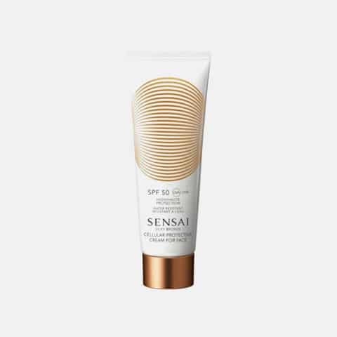 Protector Solar Sensai Silky Bronze: Cream for Face SPF50 50 ml
